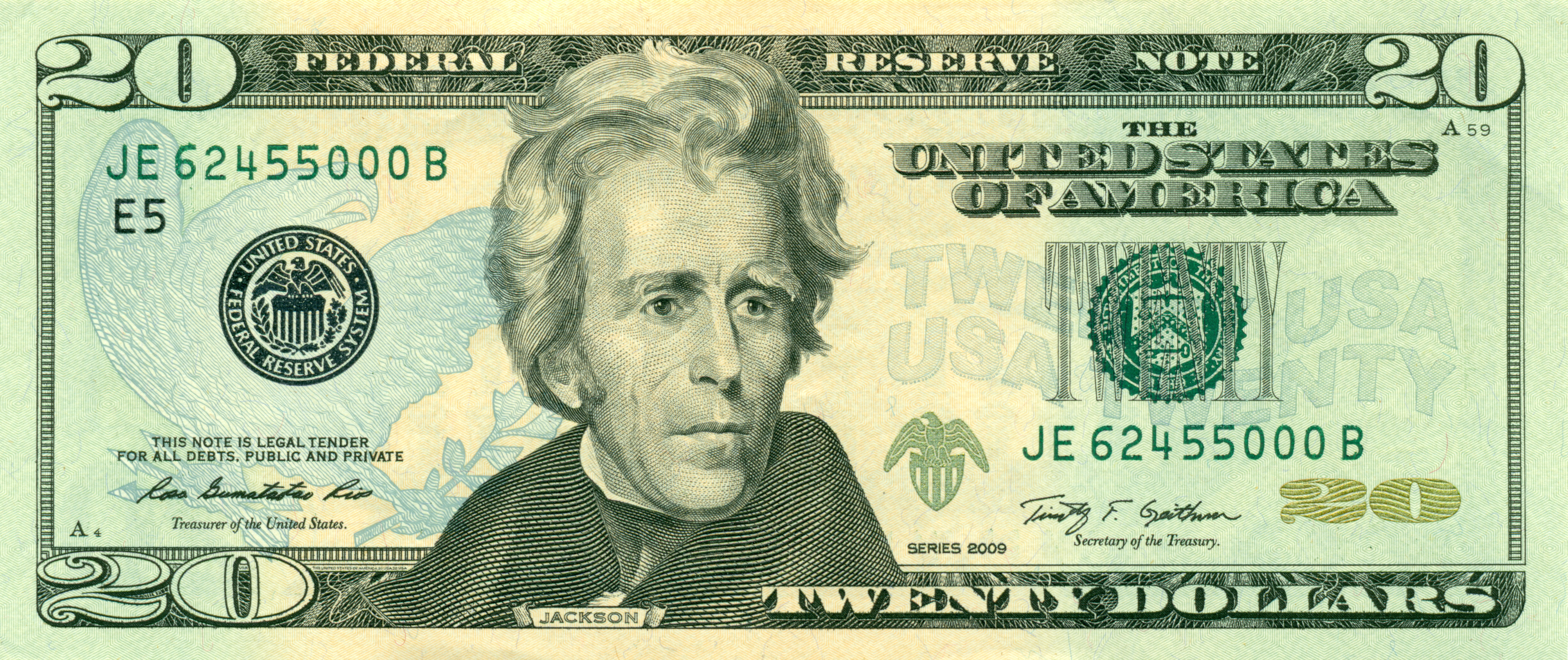 $20 USD front