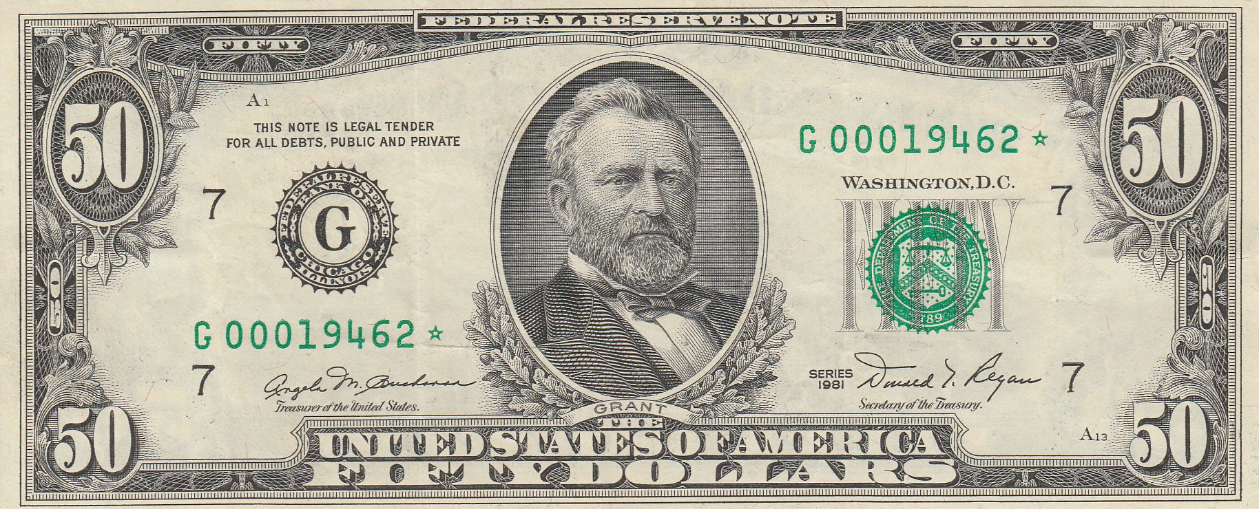 $50 USD front